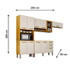 Cozinha Avila 4PCS Cinamomo Off White Acetinado Chf Moveis
