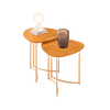 Mesa Lateral Petala Cedro Dj Moveis