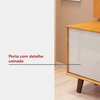 Rack com Painel Iris Cedro/Bali Dj Moveis