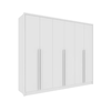 Roupeiro 6 Portas Realeza com 8 Pes Neve Moveis TCIL