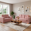 Conjunto de Sofa 2x3L Valencia Veludo Rose T03 JW Estofados