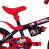Bicicleta Aro 12 Preto/Vermelho Ciclo Cairu
