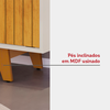 Rack Flat com Painel Trend Cedro/Bali DJ Moveis