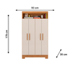 Multiuso NT 4040 com Pés Freijo Trend/Off White Notável