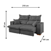 Sofa Parma T02 Veludo Tabaco Jw Estofados