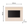 Painel Ripado Slim Modular 2.3 Tucumã Off White JB Bechara