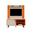 Rack com Painel Iris Cedro/Bali Dj Moveis