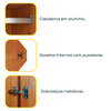 Roupeiro 6 Portas Cataguases com Pés Cinamomo Moveis TCIL