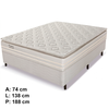 Conjunto Box Casal Prisma Molas Ensacadas 138x32 + Base Prisma 138x42 Reconflex