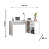Mesa para Computador NT 2060 Branco Notável