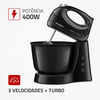 Batedeira 3V Pratica B-44 400W Preto Mondial