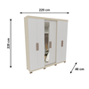 Roupeiro 6P Argos Plus Vt Branco Avelan