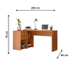 Mesa para Computador NT 2060 Trend/Freijo Notável