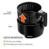 Air Fryer 3,6L AF-36 Pratic 1500W 220V Preto/Inox Mondial 