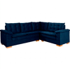 Sofá de Canto Ideale T07 Veludo Azul Navy  JW Estofados
