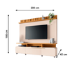 Home Artis 2.0 Off White/Cinamomo HB Moveis