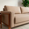 Sofa 3 Lugares Roma Linho Deva Creme Artflex