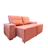 Sofa Manhattan Veludo Rose J.A ESTOFADOS