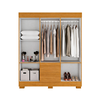 Roupeiro Maya 6 Portas MDP Cinamomo ACP Moveis