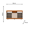 Rack Dili 1,20 Freijo/Off White DJ Moveis