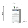 Comoda Evora C/PE Branco Josan