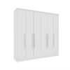 Roupeiro 6P Veneza C/PE Neve/Neve Tcil