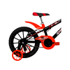 Bicicleta Aro 16 MTB ABS Preto/Vermelho Ciclo Cairu