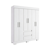 Roupeiro Maya 6 Portas MDP Branco ACP Moveis