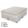 Conjunto Box Queen Prisma Molas Ensacadas 158x32 + Base Prisma 158x42 Reconflex