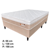 Conjunto Box Madri Molas Ensacadas Casal 138x66 Titanio