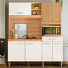 Kit Cozinha Yara 160 Freijo/Off White CRT/RIP Freijo PTA FECHADA Nicioli