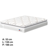 Colchão Fiore Comfort Luxo 138x32 Cer Probel