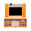 Rack Dili 1,60L Com Painel Trend Cedro/Bali DJ Moveis