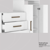 Comoda 2P 4G Aurea Com Pe Branco Demobile