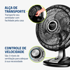 Ventilador 50CM VTX-50 8P Super Turbo Preto/Prata Mondial