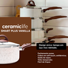 Jogo de Panelas 6 Peças C.L Smart Plus Vanilla Antiaderente Brinox 