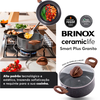 Conjunto Panelas 5 Peças Smart Plus Antiaderente Granito Brinox