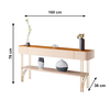 Aparador Vivant 1.6 Off White/Cinamomo Hb Moveis
