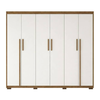Roupeiro Cuiaba 6 Portas com Pés Cinamomo/Off White Josan