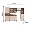 Cozinha Completa Alfa Freijo/Off White Carraro