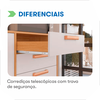 Kit Cozinha Napoles 6 Peças CInamomo/Off  White Itatiaia