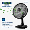 Ventilador 30CM VSP-30 Super Power Preto/Cinza Mondial 