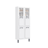 Paneleiro 80 cm 6 Portas New Premium Branco Itatiaia