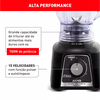 Liquidificador LQ33 15V Power Mix Limpa Fácil LN2968B2 700W Preto Arno