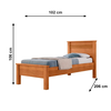 Cama Barcelona Solteiro Fit Conquista