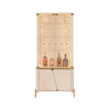 Cristaleira Liara Off White/Dourado Dj Moveis