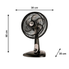 Ventilador 30CM VT-30 Turbo Preto/Prata Mondial
