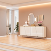 Buffet Liara Off White/Dourado Dj Moveis