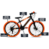 Bicicleta Aro 26 Grau F/DISCO Preto Fosco Colli