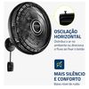 Ventilador De Parede 40CM VTX-40P-8P Preto/Prata Mondial